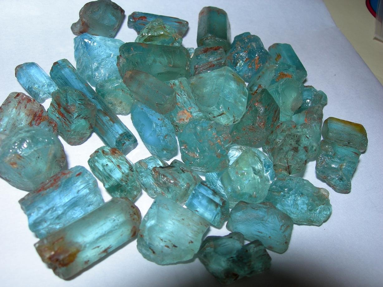 Uncut Aquamarine